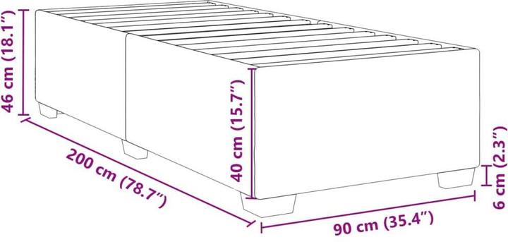 Image du produit vidaXL Bettgestell (90 x 200 cm)