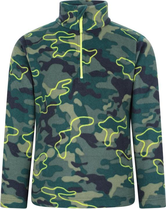 Immagine prodotto Mountain Warehouse Pursuit Felpa in Pile Mimetica Mezza Cerniera Bambini (98)
