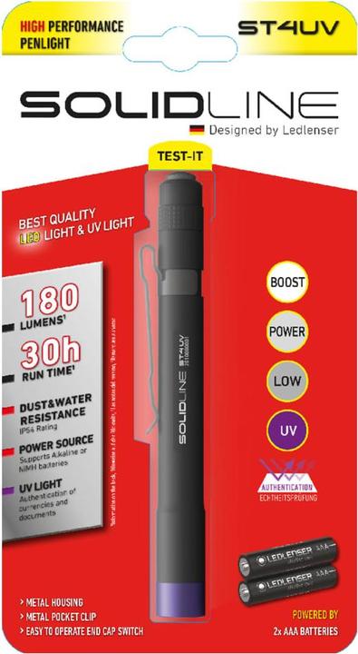 Actual product image Ledlenser ST4UV (14.10 cm, 180 lm)