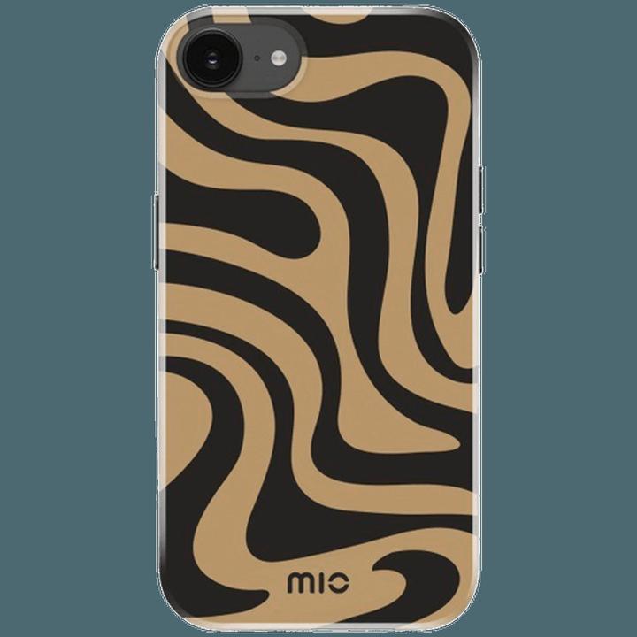Actual product image Mio Kunststoff Back Cover Schwarz/Gold Magnetisch Apple iPhone 16e (Apple iPhone 16e)