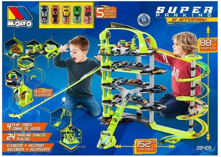 Productafbeelding New Sports Super garage 5 niveaus incl. 5 auto's