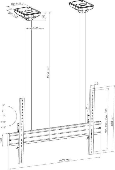 Actual product image Hagor PLD Single HD (100 inch)