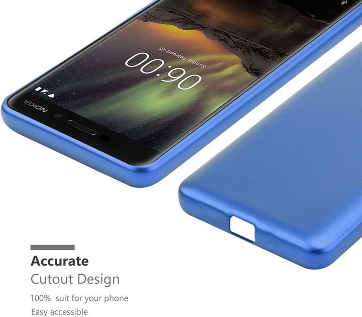 Actual product image Cadorabo TPU Matt Metallic Cover (Nokia 6.1)
