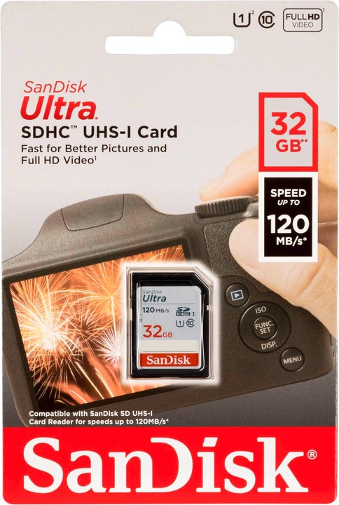 Produktbild SanDisk Ultra (32 GB, SDHC, U1, UHS-I)