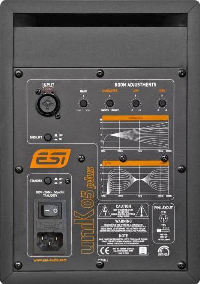 Actual product image ESI Unik 05+ active monitor speakers 1 pair with 2x cable (Active, Pair, 1x 80 W)