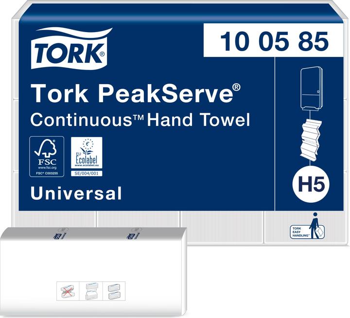 Image du produit Tork Serviette à main continue Peakserve (12x)