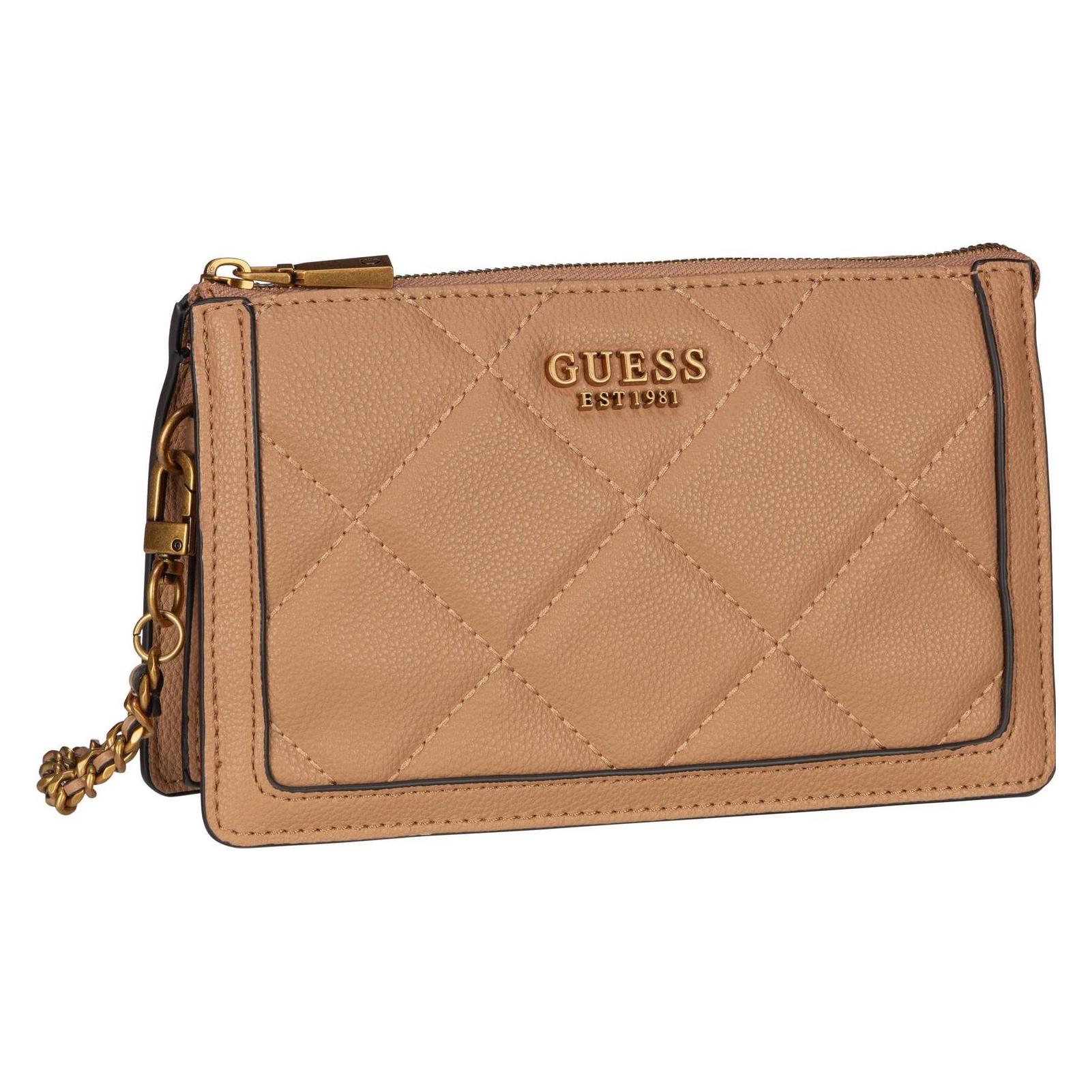 Guess, Damen, Handtasche, Umhängetasche Abey Multi Compartment Crossbody Qb, Beige