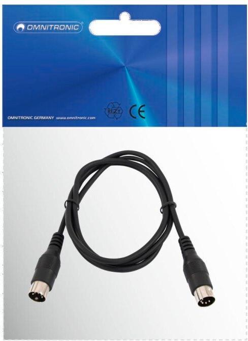 Image du produit Omnitronic Câble DIN 5 pôles MIDI 3m (3 m)