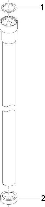 Dornbracht Water Tube tuyau Kneipp, blanc, série neutre, 2000mm, 28285979