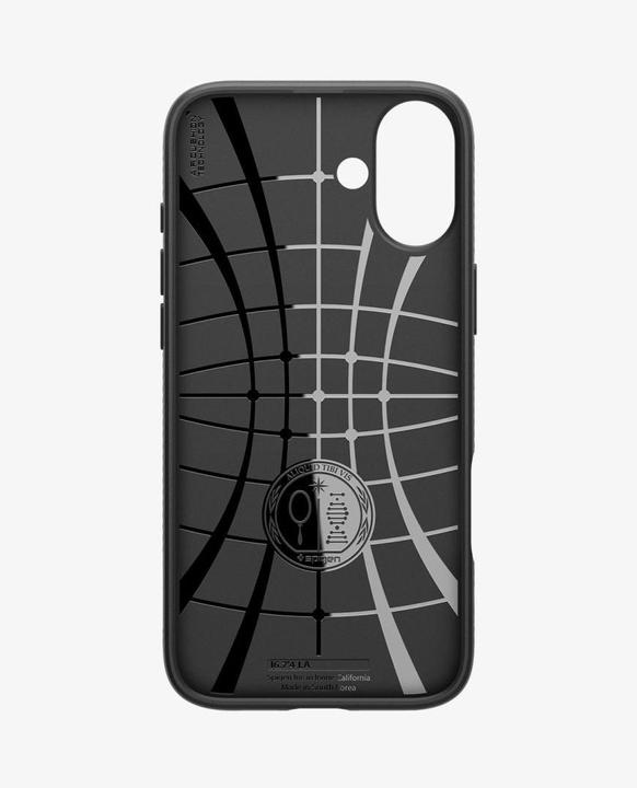Actual product image Spigen Liquid Air iPhone 16 Plus czarny/matte black ACS08066 (Apple iPhone 16 Plus)