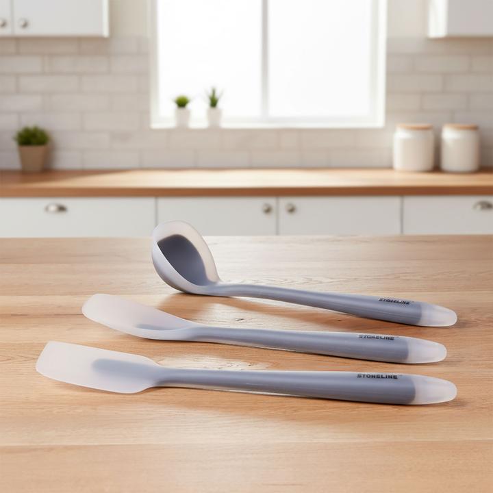 Produktbild Stoneline Küchenhelfer-Set, 3-tlg. 1 Schaber, 1 Kochlöffel und 1 Suppenkelle