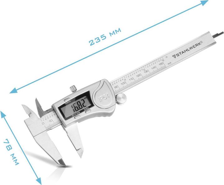 Produktbild Stahlwerk Digitaler Messschieber DMS-3 ST aus Edelstahl (15 cm)