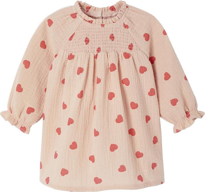 Produktbild Vertbaudet Baby Musselin-Kleid mit Herzen (98)