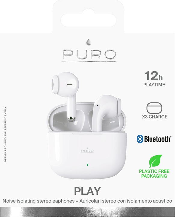 Produktbild Puro Spielen Sie Kopfhörer 5.0 (BTIPHF15WHI) (keine Geräuschunterdrückung, 5 h, Kabellos)