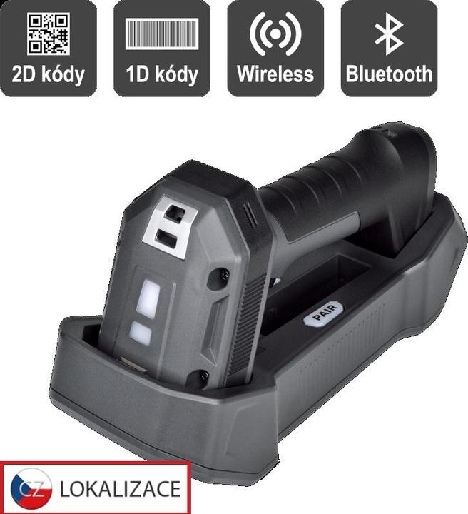 Produktbild Virtuoso Virtuos HW-857 CCD 2D industrial, reader, wireless, USB, dark gray (2D-Barcodes)