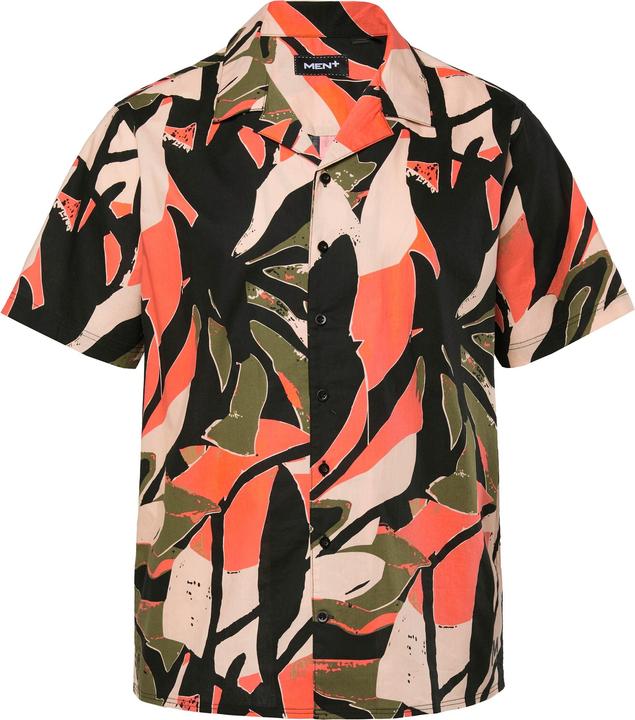 Immagine prodotto Men+ Viskose-Hemd, Halbarm, Alloverprint, Cubakragen, Cuba Fit (6XL)