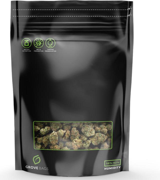 Grove Bag GroveBags TerpLoc Window Pouch for 250g