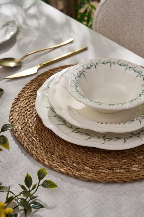Image du produit Hermia Plain Leaves Dinner Set 24 Pieces (24 pcs)