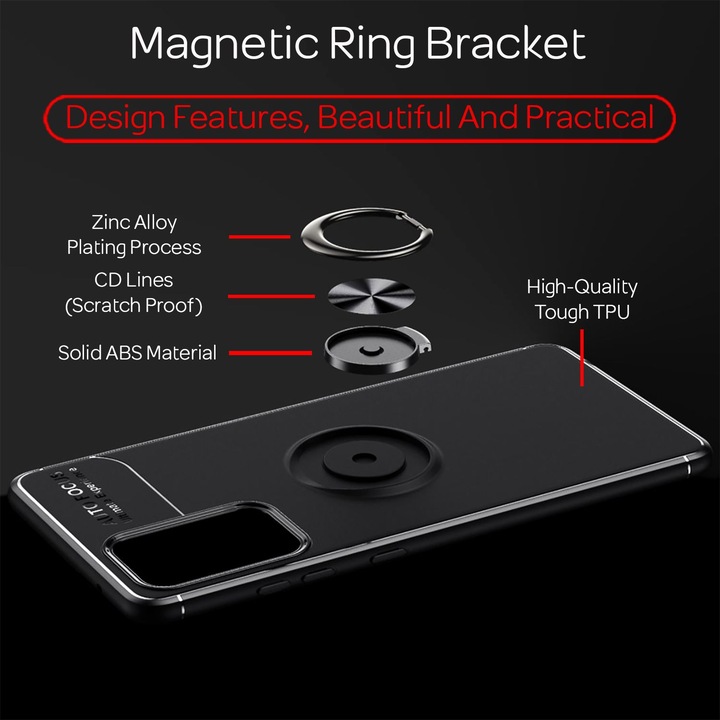 Actual product image Nalia Ring Silicone Cell Phone Case (Samsung Galaxy A72)
