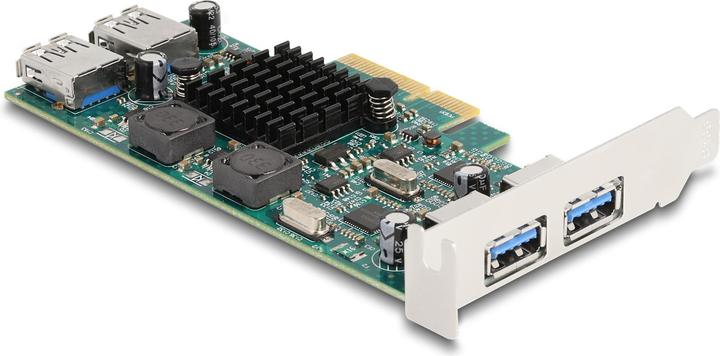 Image du produit Delock Carte PCI Express x4 vers 2x externe USB 5 Gbps Type-A +