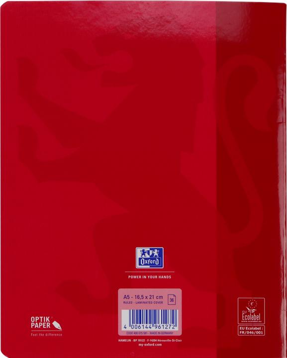 Actual product image Oxford Exercise book (A5, Lined, Hardcover)
