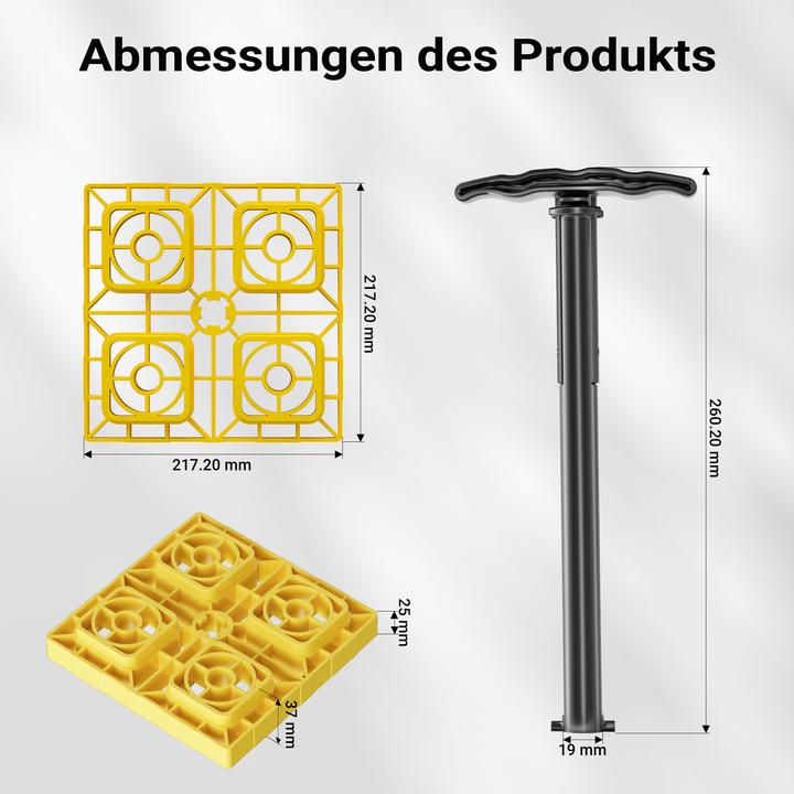Produktbild Wiltec Unterlegplatten Wohnwagen 10x Stützplatten 13,5t Auffahrkeile Stufenkeile