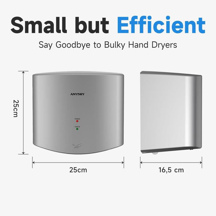 Actual product image Anydry Elektrischer Händetrockner 2630S