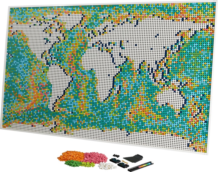 Actual product image LEGO World map (31203, LEGO Art, LEGO Rare Sets)