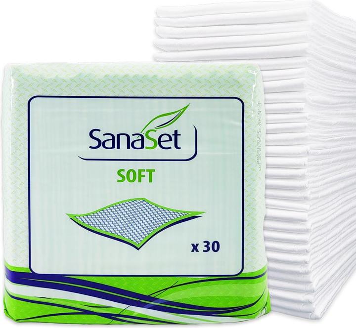 Produktbild SanaSet Premium Einweg Inkontinenzunterlagen - maximaler Schutz, hohe Saugfähigkeit - 40x60cm (180 x)