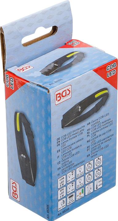 Immagine prodotto BGS COB-LED Stirnleuchte | mit Bewegungssensor (317 lm)