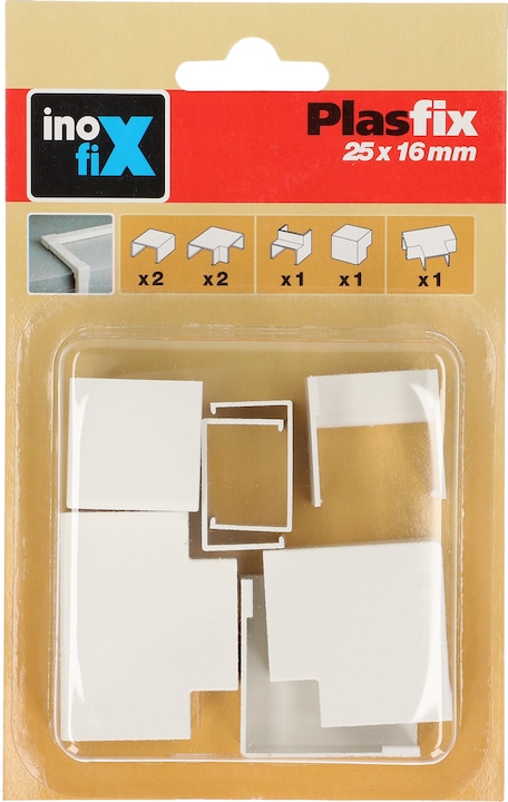 Produktbild Inofix Plasfix Verbindungen 25x16mm assortiert 7-teilig (Kabelkanal, 2.50 cm)