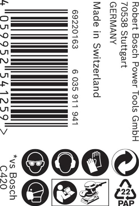 Image du produit Bosch Professional Zubehör Rouleau abrasif Expert M480, 115 mm, 5 m, G 120 (120)