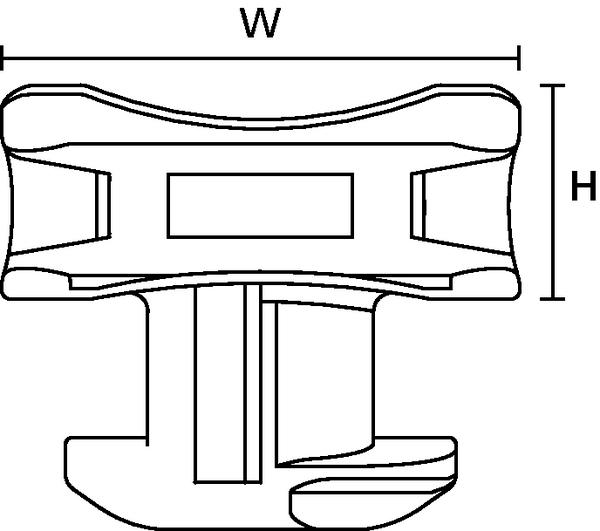 Immagine prodotto HellermannTyton ACFM5W8PT4,5 Base per fascette di cablaggio Guida profilo 151-03245 resistente agli urti Nero 25 pz. (17.50 mm, 25 pz.)