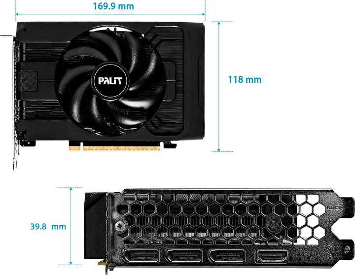 Actual product image XpertVision Palit RTX5050 StormX OC 8GB GDDR6 HDMI 3xDP (8 GB)