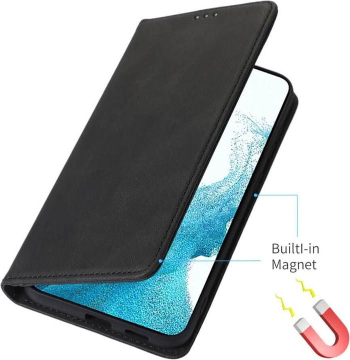 Produktbild Cover-Discount Vintage Flip Case Hülle schwarz (Samsung Galaxy S24)