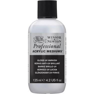Winsor & Newton, Colore + Vernice per fai da te, Acryl gloss UV varnish 125ml