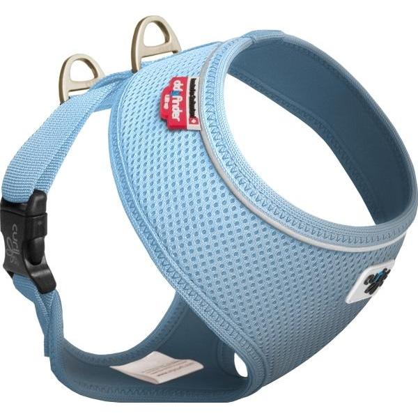 Curli basic sele Air-Mesh Lys blå S (S), Halsband + Leine