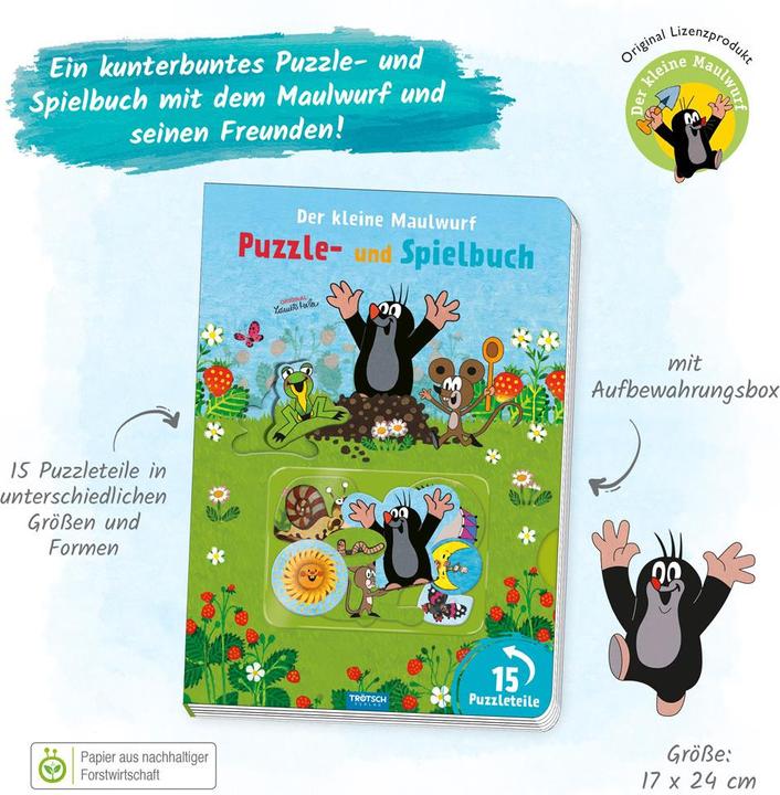 Actual product image Puzzle book Playbook Mole (German)