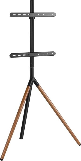 Actual product image Sinox Tripod TV gulvstand med drejbar top. 45"-65". Mørkt trae/sort