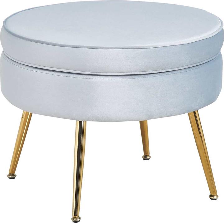 SalesFever Sitzpouf silberblau