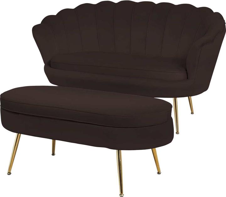 Produktbild SalesFever Sitzpouf oval schwarz