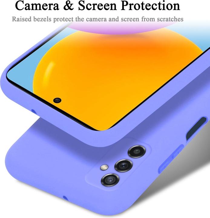 Actual product image Cadorabo TPU Liquid Silicone Case Cover for Samsung Galaxy M52 5G (Samsung Galaxy M52 5G)