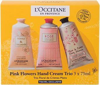 Produktbild L'Occitane Pink Flowers Hand Cream Trio (225 ml)