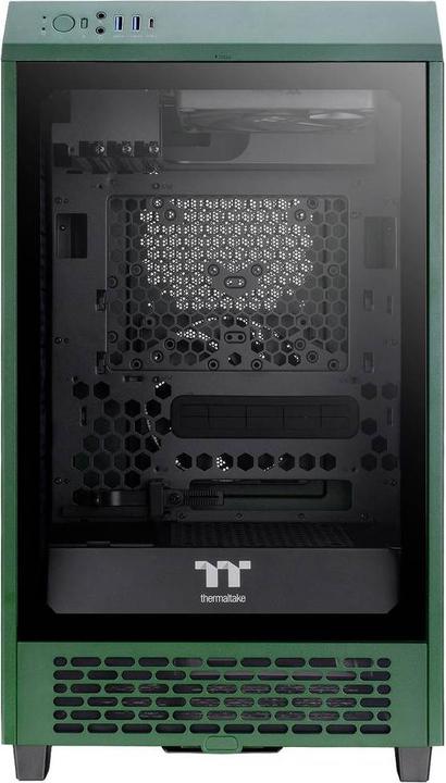 Actual product image Thermaltake The Tower 200 (dark green, tempered glass) (Mini-ITX)