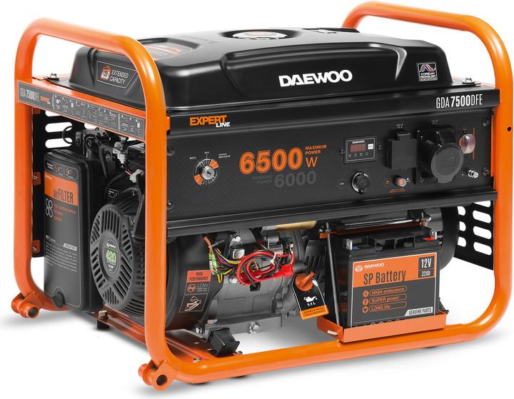 Produktbild Daewoo Power Products LPG-Benzin Stromerzeuger DUAL-FUEL (6000 W, 30 l)