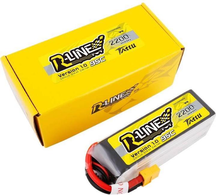 Produktbild Tattu Akumulator R-Line 2200mAh 18.5V 95C 5S1P XT60 (18.50 V, 2200 mAh)