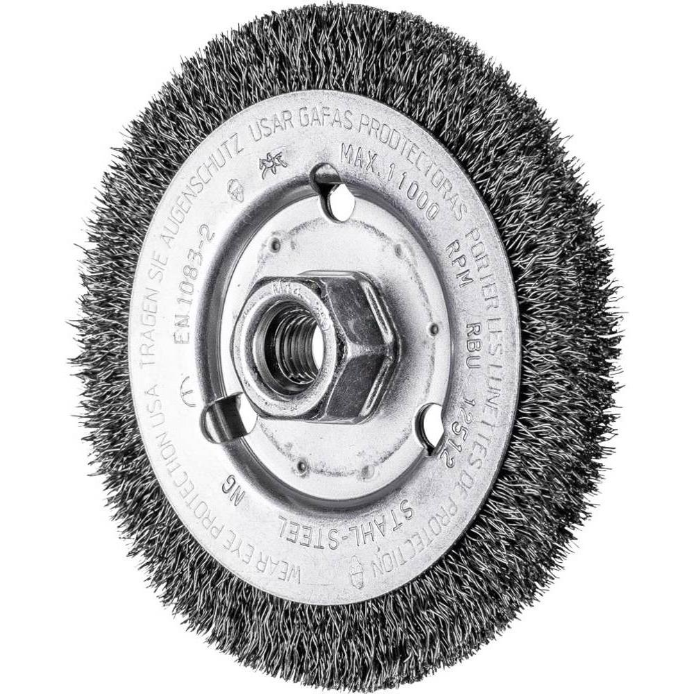 Pferd, Schleifmittel, Rundbürste ungezopft RBU Ø 125 x 12 mm M14 Draht 0,30 für Winkelschleifer 1 St.