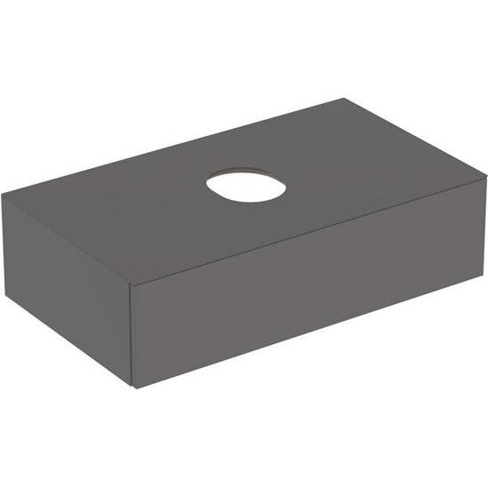 Geberit, Waschbeckenunterschrank, VariForm Unterschrank für Aufsatzwaschtisch, eine Schublade, Ablagefläche, Geruchsvers...