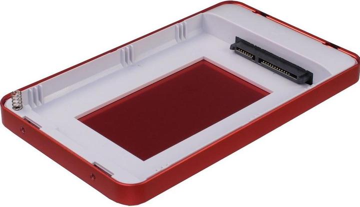 Productafbeelding Intertech ARGUS GD25609 2,5 USB C - rode HDD-behuizing voor 1x 2,5 inch Sata I II III 4TB Max 9,5 cm dikte (2.5")