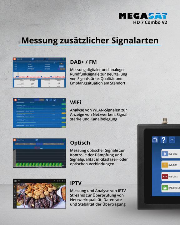 Immagine prodotto CE-Scouting CE Touch-Messgerät Megasat HD 7 Combo V2 (Tecnologia di misura)